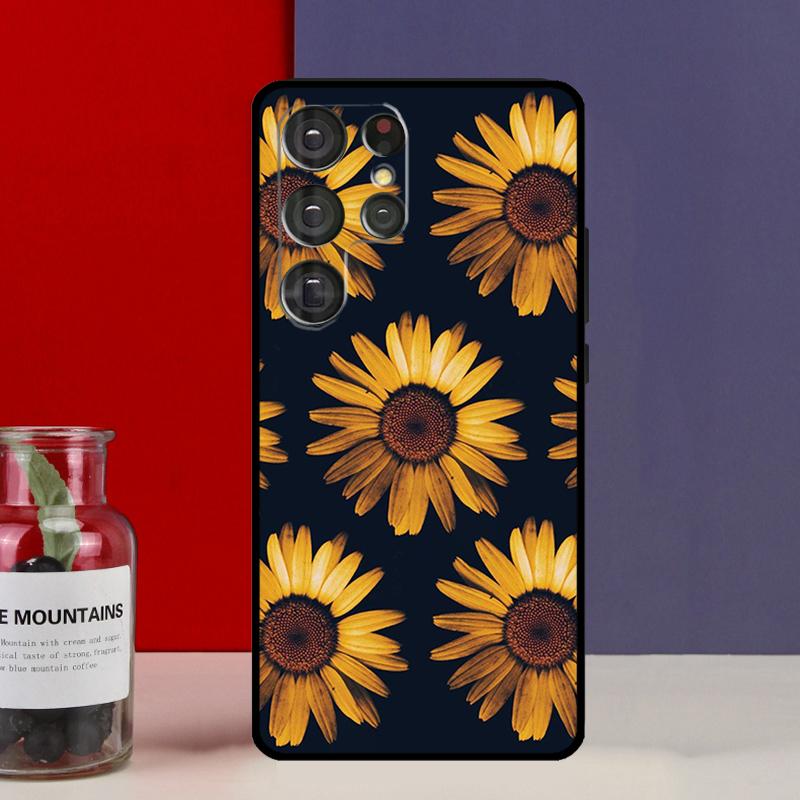 Красивая желтая подсолнух Funda Чехол Для Samsung Galaxy S25 Ultra S9 S10 S20 FE S21 S22 S23 Plus S24 Ultra Чехол для телефона