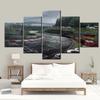 5Panel Nurburgring Rally Road Sports Car Track Modular Posters Wall Art Canvas HD Printed Oil Paintings Pictures Home Decor