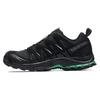 XA Pro 3D Suede Comfortable Durable Low Top Outdoor Functional Shoes Unisex Shoes Black Green 474783