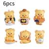 Adorable Butterbear Yellow Butter Bear Cute Blind Box Collectible Figurine Set