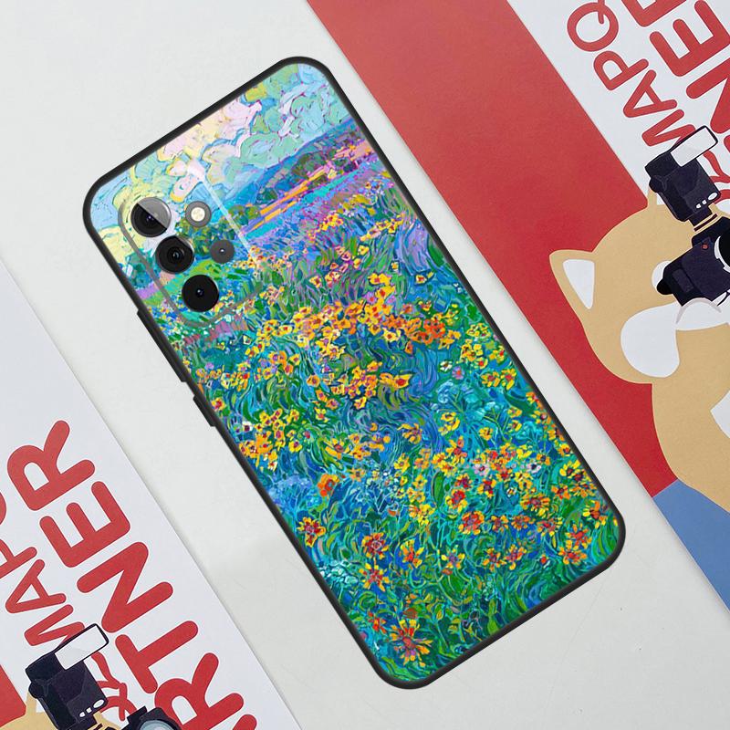 Яркая Цветочная Живопись Художественный Чехол Для Samsung Galaxy A06 A16 A36 A56 A55 A35 A33 A53 A13 A23 A17 A54 A34 A14 A52 A32 A15