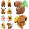 Cartoon Capybara Simulation Capybara Pendant Multicolor Fluffty Animal Doll Bag Decoration