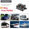 Universal Car Marine 12-Way Relay12 Blade Fuses Holder 12-Way Relay12 Blade Fuses Holder