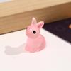 Светящаяся 3D фигурка кролика из смолы - DIY настольное крафтовое украшение
