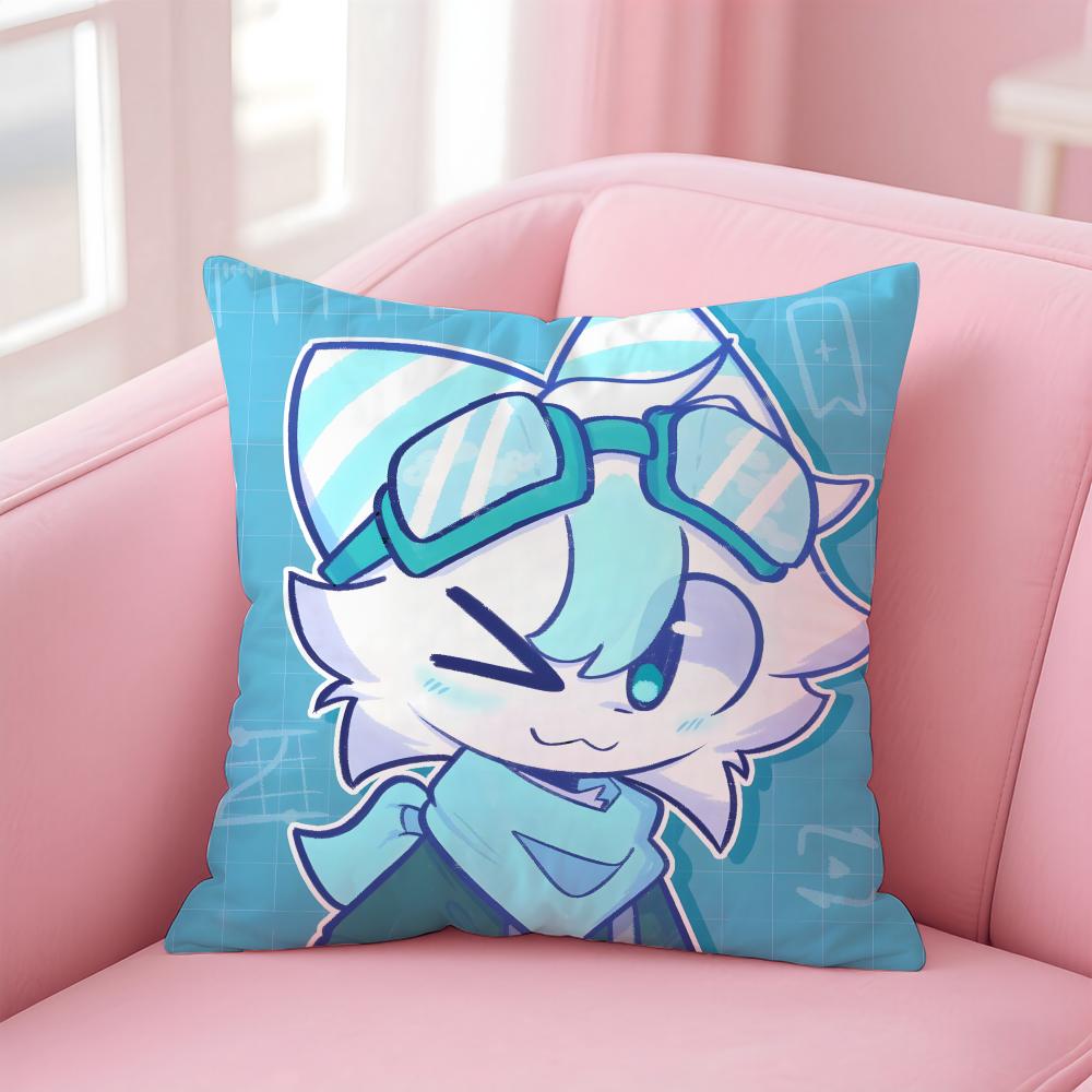 Мультяшная Наволочка F-Furry F-fandom Удобная Двусторонняя Наволочка Идеально Подходит для Автомобиля Дивана Спальни и Других Мест