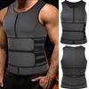 Adjustable Waist Trainer Vest Body Shaper Workout with Double Zipper for Sauna Suit for Men