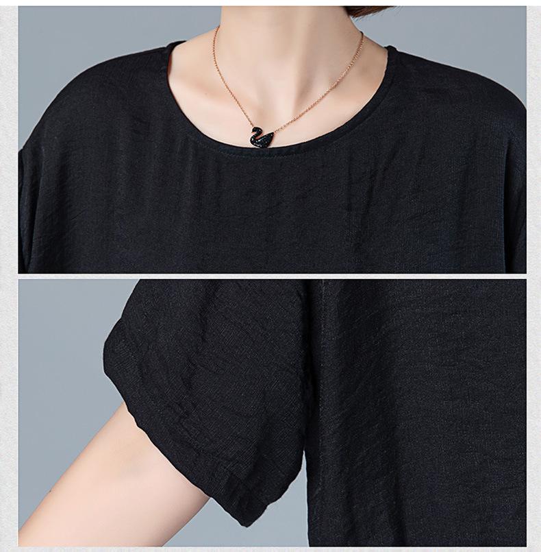 Летняя мода 2025 года: Мамин маленький повседневный комплект из хлопка и льна