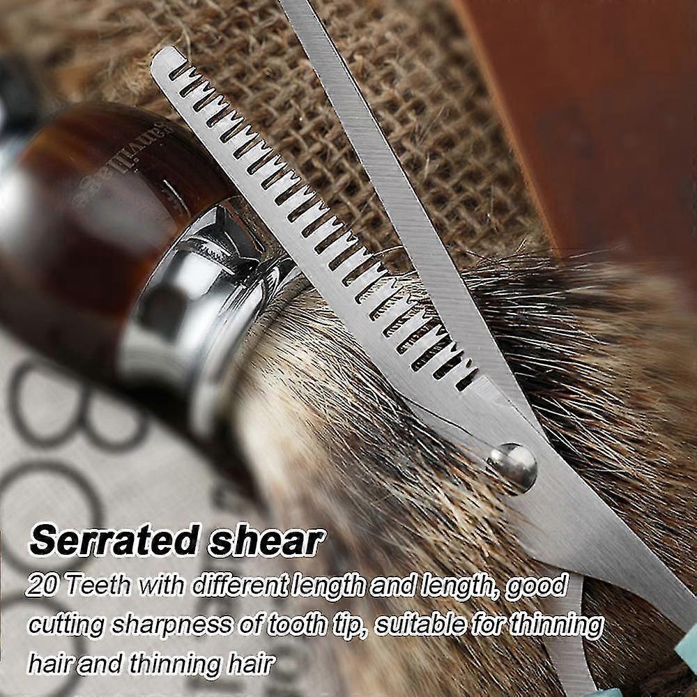 Hair Cutting Scissors Shears Kit, Hairdressing Scissors Set For Men Women Pets Home Salon Barber Cutting Kit