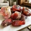 Натуральный Красный Агат Камень для Изготовления Украшений Целебный Кристалл Камень Рейки Домашний Декор Камень для Медитации Образец Драгоценного Камня Коллекционный Камень Подарок