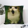 Мяу Сова Кот Мем Наволочка Модная Наволочка Мягкие Наволочки для Стула Дивана Домашний Декор