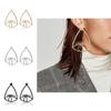 Geometric Eye New Earrings Minimalist Alloy Jewelry For Fashionable Women