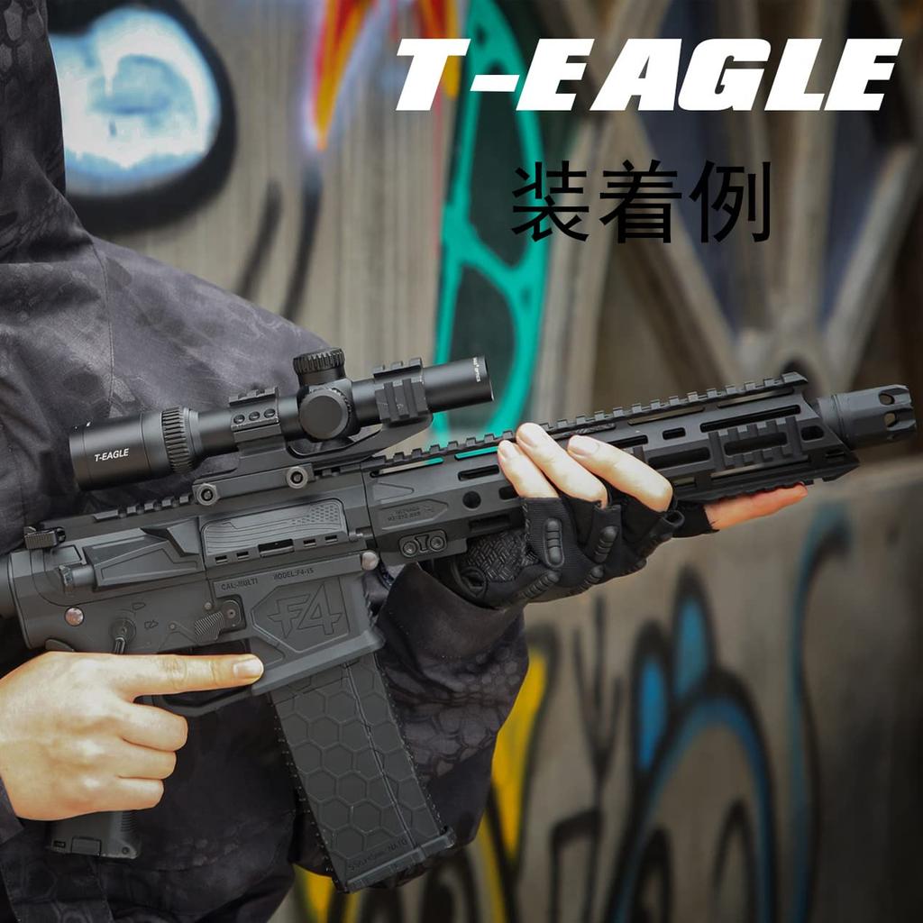 T-EAGLE 2.5x20 Short Scope Rifle Scope Mildot Scope with 20mm High Mount Ring