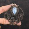 Botswana Agate Pendant Copper Wire Wrapped Pendant Gemstone Jewelry Handmade Pendant Copper Jewelry Wire Wrap Octopus Jewelry Gift For Women