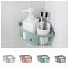 Punch Free Storage Rack Organizer Plastic Shower Shelf Easy To Dry Corner Organizer Bathroom