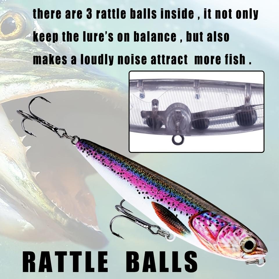 9cm 11.8g Topwater Floating Pencil Lure Realistic Artificial Bait Surface Fishing Lure for Freshwater Bass