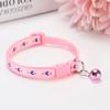 Регулируемый ошейник для собаки, котенка, кошки 'Стрела любви' с колокольчиком, полиэстеровые ошейники с пряжкой для маленьких собак, аксессуары для котенка, товары