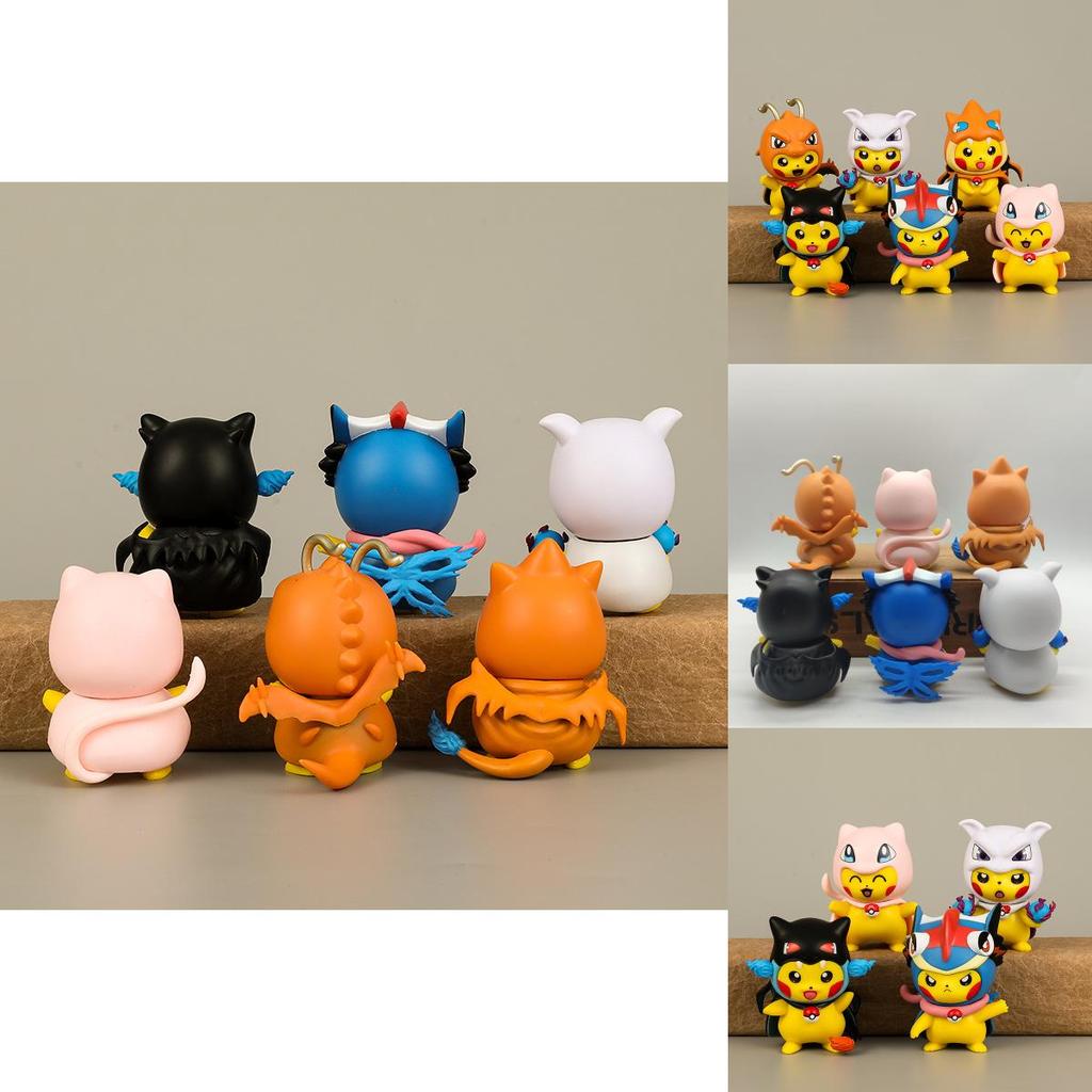 Adorable Pikachu Figurines Cartoon Character Pvc Toy Set For Fans