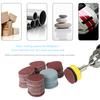 100Pcs 1inch Sanding Disc + 1/8inch Shank Grinder Sandpaper Sanding Polish Pad