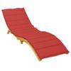 vidaXL Sonnenliegen-Auflage Rot 200x60x3 cm Oxford-Gewebe
