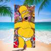 Popular Anime Cartoon Simpson Beach Towel Microfiber Quick-Drying Towel Strong Absorbent Bath Towel