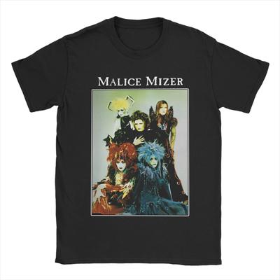 Футболка с принтом Malice Mizer Rock для мужчин и женщин, хлопковая футболка из альбома, одежда