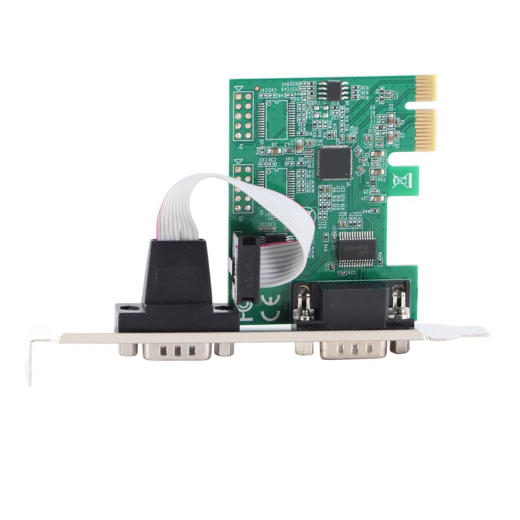 PCIE Serial Card Minus40 to 85 celsius  2 Port PCI Express X1 to DB9 COM RS232 Converter Adapter Controller