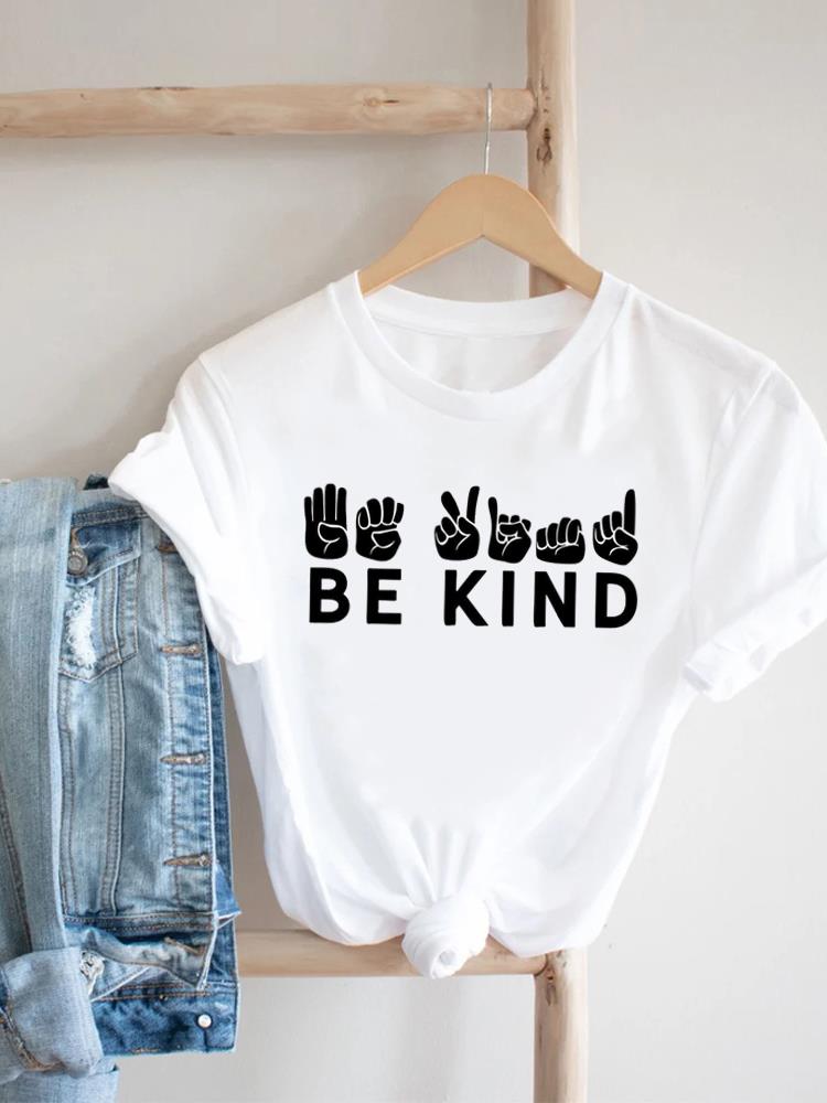 (Asian Size) Tee Top Women Sweet Love Trend 90s Style Cute Clothing T Shirt Woman Print Fashion Female Short Sleeve Graphic T-shirts