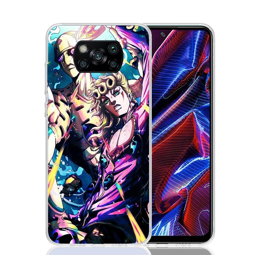 Чехол для телефона JoJo Adventure Giorno Giovanna для Xiaomi Poco X7 X6 X5 Pro F7 Ultra Redmi 15C 15 13 13C 12 12C 10 10A 10C 9 9A 9C 9T