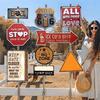 AEE2-Duck Metal Sign Aluminum Vintage Duck Wall Decor For Home Bedroom Bar Restaurant Cafe Club 30X20cm Durable High Guality