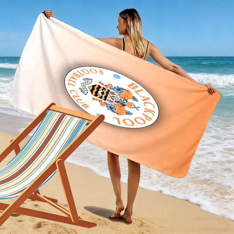 Blackpool F.C Beach Towel, Large Soft Quick Dry Towel for Beach Camping Swimming