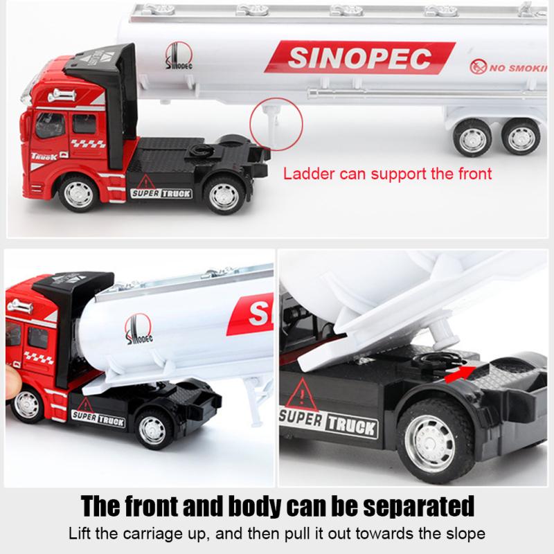 Children Pull Back Car Detachable Container Truck With Container Drop-resistant Car Model Toy Gifts