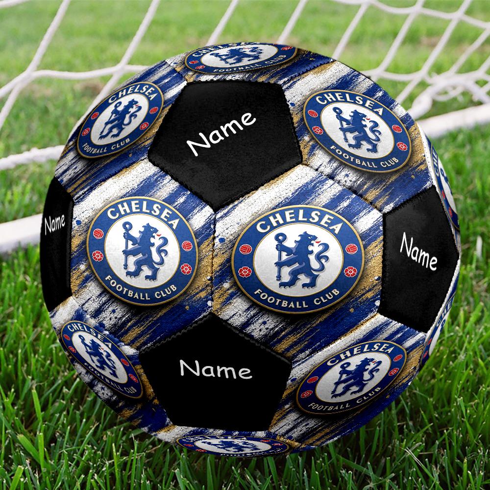 Custom Name Chelsea Football Club Theme Size 5 Soccer Ball, Suitable for Both Indoor and Outdoor Matches, a Gift Suitable for Everyone.