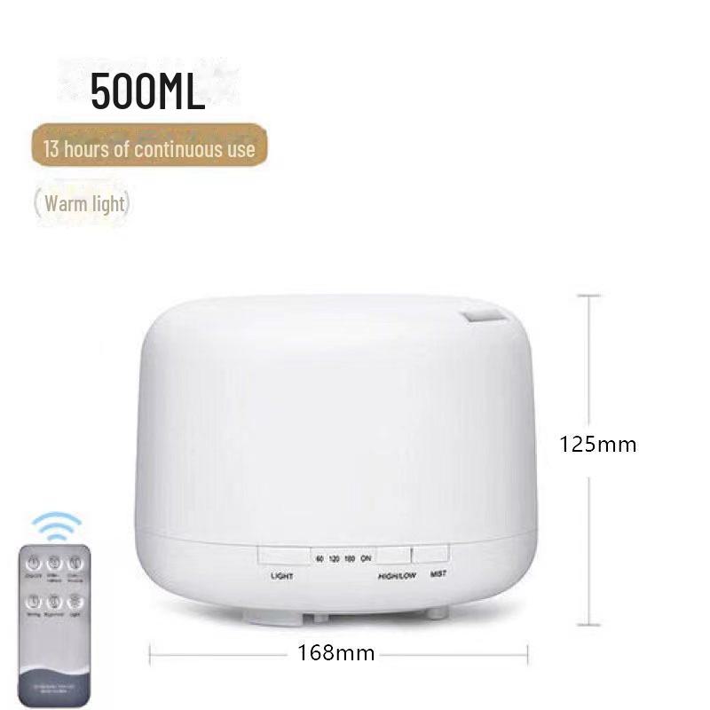 Ультразвуковой ароматерапевтический диффузор и увлажнитель воздуха MUJI объемом 500 мл с пультом дистанционного управления и лампой с эфирным маслом для дома или спальни.