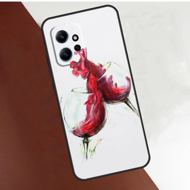 Чехол-арт "Бокал красного вина" для Xiaomi Redmi Note 14 10 11 12 13 15 Pro Plus Чехол для Redmi 15 14C 10C 12C 13C 15C
