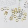 Упаковка 100 г: Белые, серебристые, золотистые, цвета KC Gold посеребрённые разгибающиеся колечки для изготовления украшений своими руками