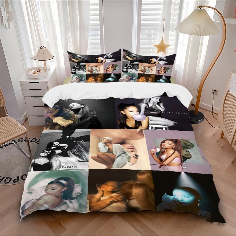 3Pcs Ariana Grande'S Artistry Bedding Sets For All Sizes New 3D Printed Bed Cover Comforter Duvet Cover Pillowcase Bedroom Decoration
