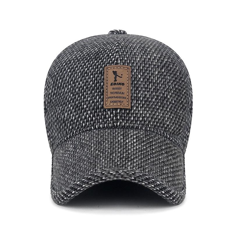 Мужские зимние теплые шапки для езды на велосипеде и ходьбы на открытом воздухе - хлопковые бейсболки с защитой от холода