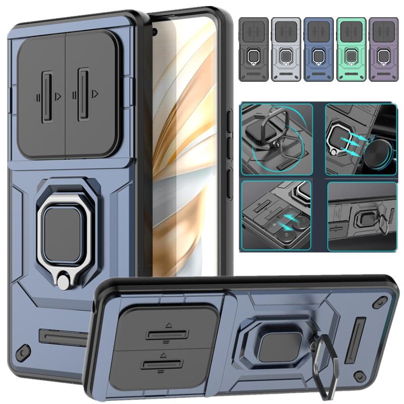 Armor Shockproof Case For Honor X9c Smart X9b X9a Protective Cover For Magic 7 6 5 Lite With Ring Stand Holder Coque Fundas Capa
