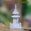 Ретро беседка китайская башня фонари мини пагода модель китайский дзен мини фэншуй миниатюрная статуэтка песчаник домашний сад декор