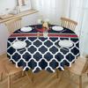 Navy Striped Anchor Round Tablecloth Waterproof Table Cover For Wedding Party Decoration Dining Table Cover