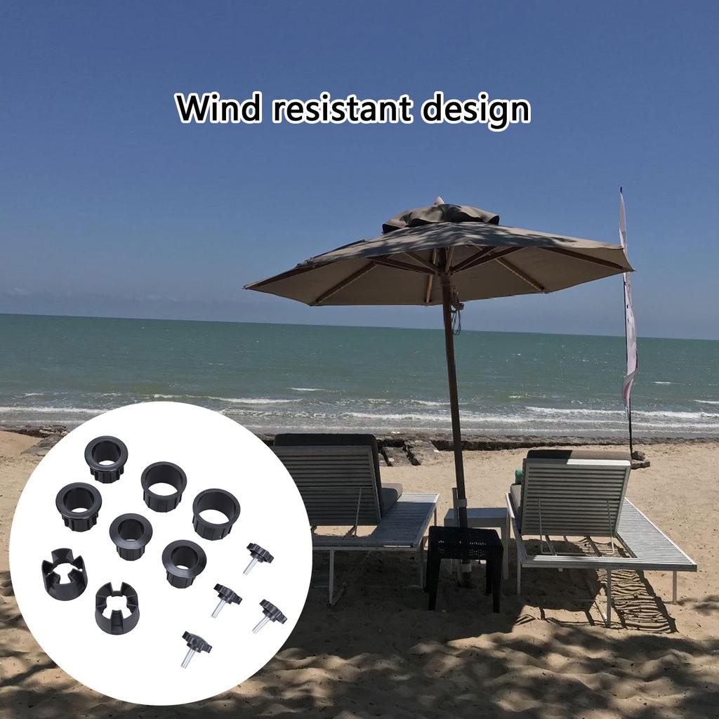 12 шт. Подставка-основание для зонта, запасная часть, Запасная часть для основания зонта для патио, Наружная заглушка-кольцо с отверстием для зонта