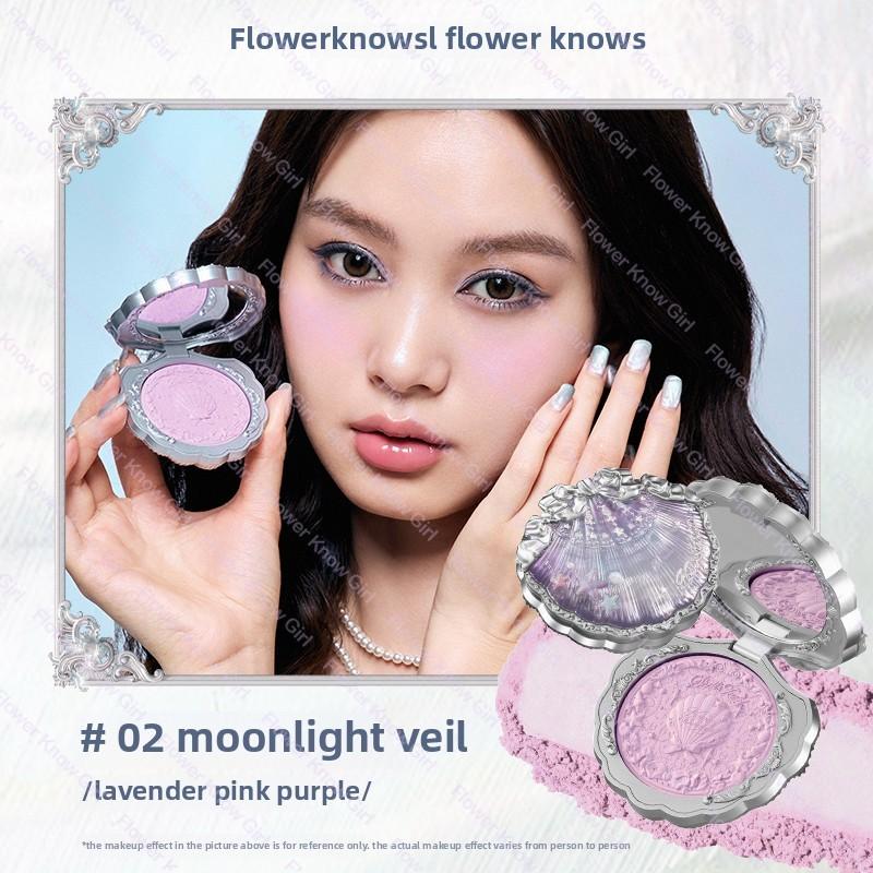 Flower Knows Румяна Коллекция 'Облачный Воротник Бабочки Коробка с Румянами Duo Blush Для Темной Кожи Персиковый Макияж Для Щечек Матовое Покрытие