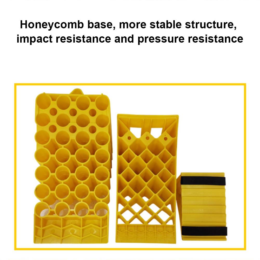 Портативный противооткатный упор для колес Сверхпрочный пластиковый противооткатный упор для колес Стопоры для автомобиля, прицепа, грузовика, дома на колесах Автомобильное колесо ABS Стопорный ползунок