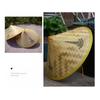 1Pc Chinese Retro Bamboo Rattan Fisherman Hat Handmade Weave Straw Bucket Hat Tourism Rain Dance Props Cone Fishing Sunshade Hat
