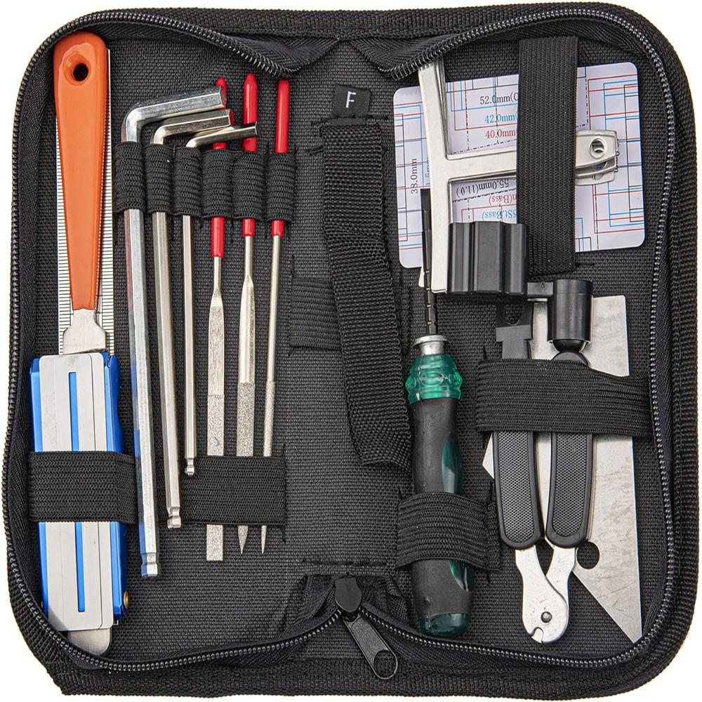 Набор инструментов для самостоятельной сборки гитары 25 шт./набор 25 в 1 Набор инструментов для ремонта гитары Инструменты для обслуживания гитары Мандолина