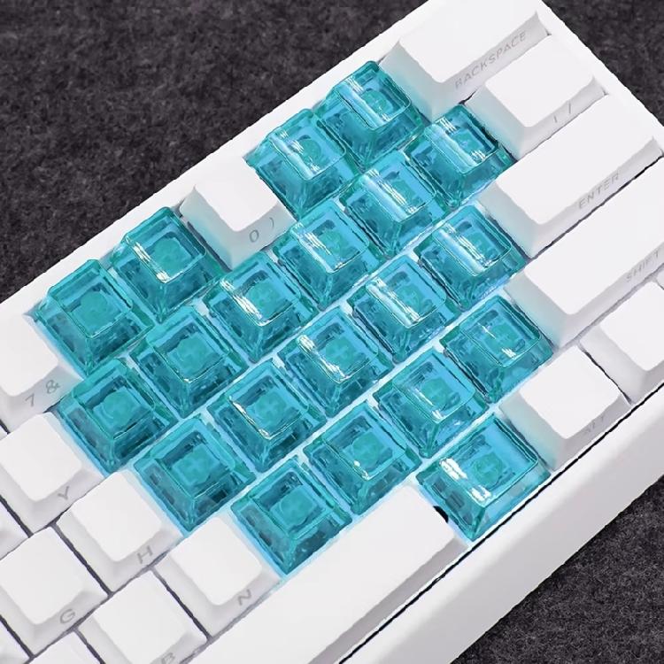 PC Heart Keycaps 21 Keys OEM Height Slip Mechanical Upgrade