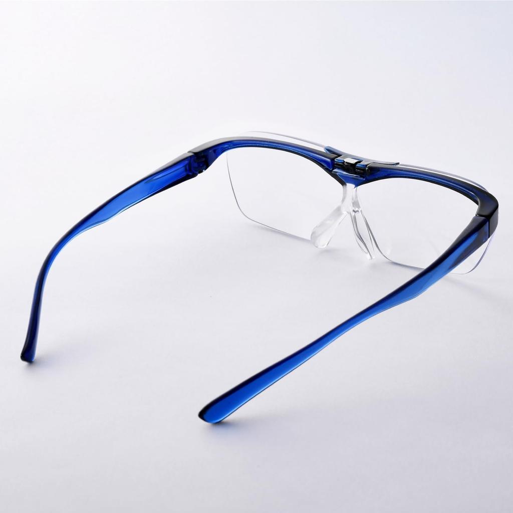 HOZAN Очки увеличительные прозрачные с широким полем зрения, надеваемые поверх очков, 1,8-кратное увеличение, вид, очки, L-94-1.8