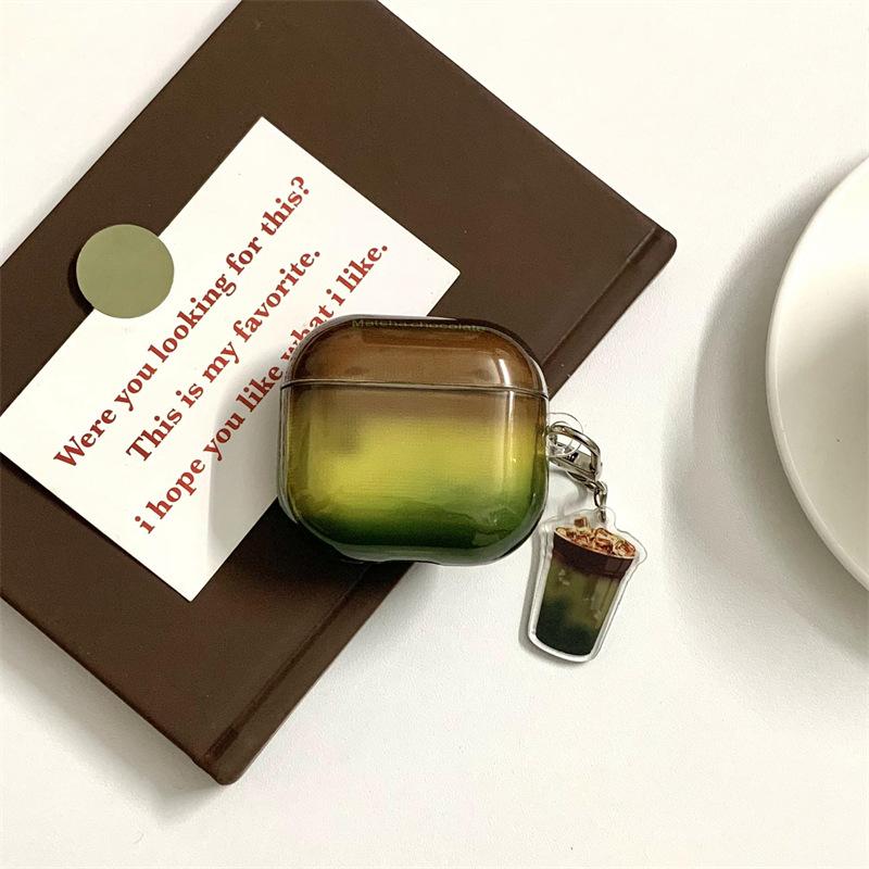 ins retro gradual change brown green suitable for AirPods 1 generation protective case second generation 1st generation pro1 apple bluetooth headset