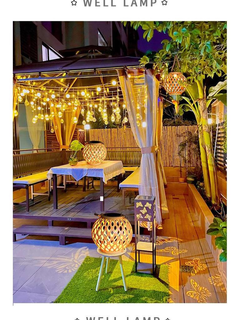 Уличный водонепроницаемый солнечный подвесной дзен-фонарь: Атмосферный подвесной светильник для деревьев и дворов