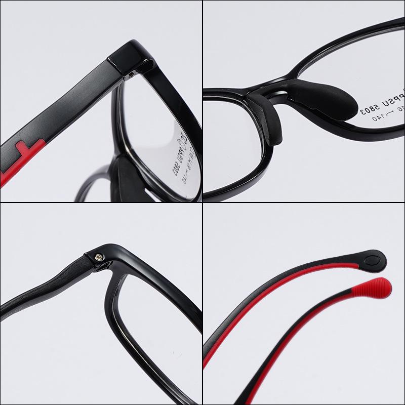 Comfortable Soft Silicone Nose Pads PPSU Eyeglass Frames for Kids, Men, Women – Myopia-Compatible